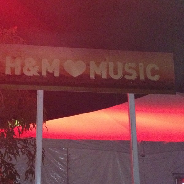 Photo taken at H&amp;M Loves Music Tent at Coachella by Naledi N. on 4/22/2013