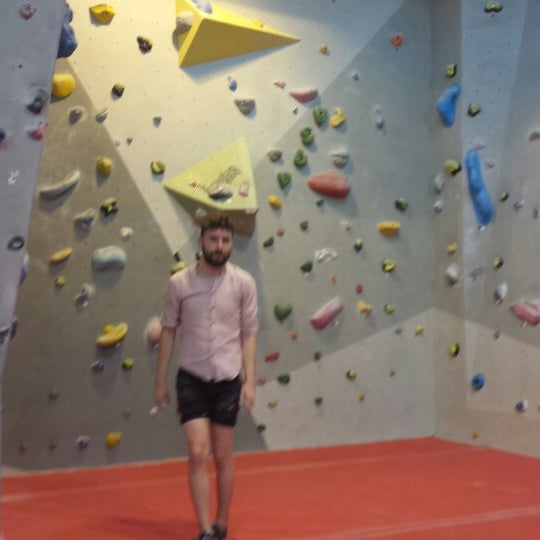 Photo taken at Boulder Brighton : Climbing Centre by Nick T. on 8/8/2013