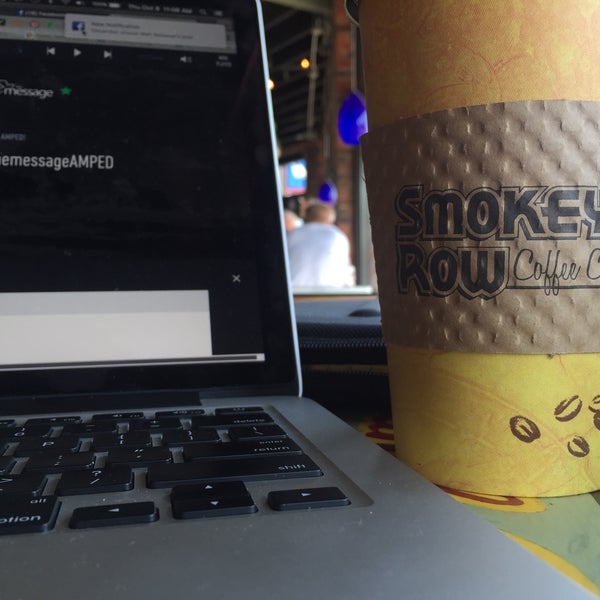 Photo taken at Smokey Row Coffee by Justin V. on 10/8/2015