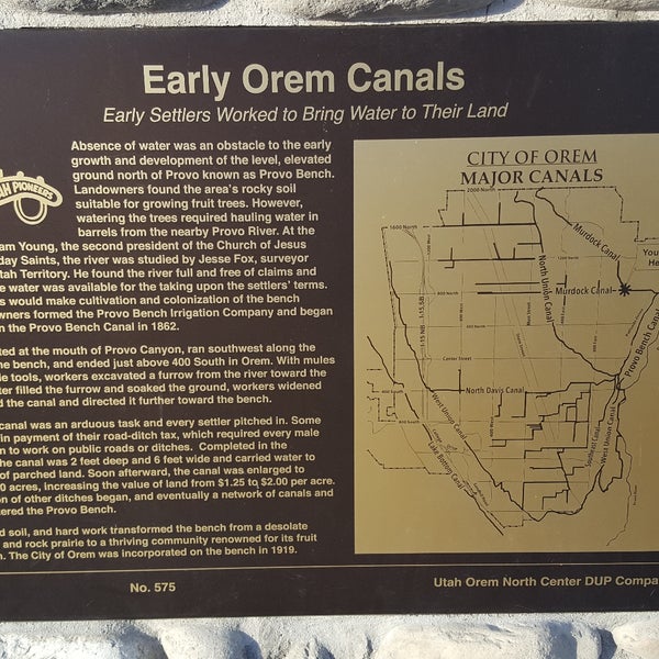Murdock Canal Trail -800 N Orem.