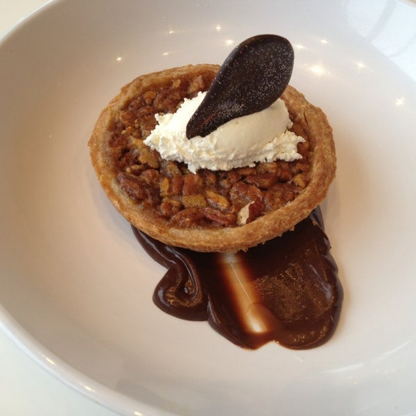 Pecan pie at the top of the tower