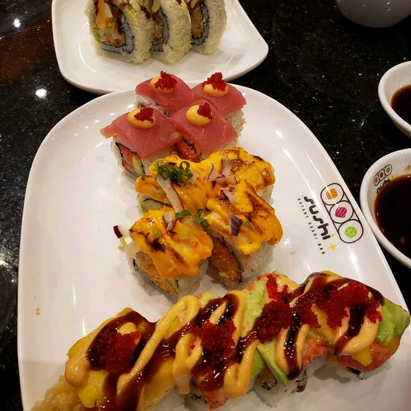 Photo taken at Sushi + Rotary Sushi Bar by Jamie B. on 12/9/2019