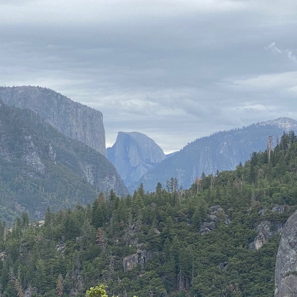A webcam view of half Dome