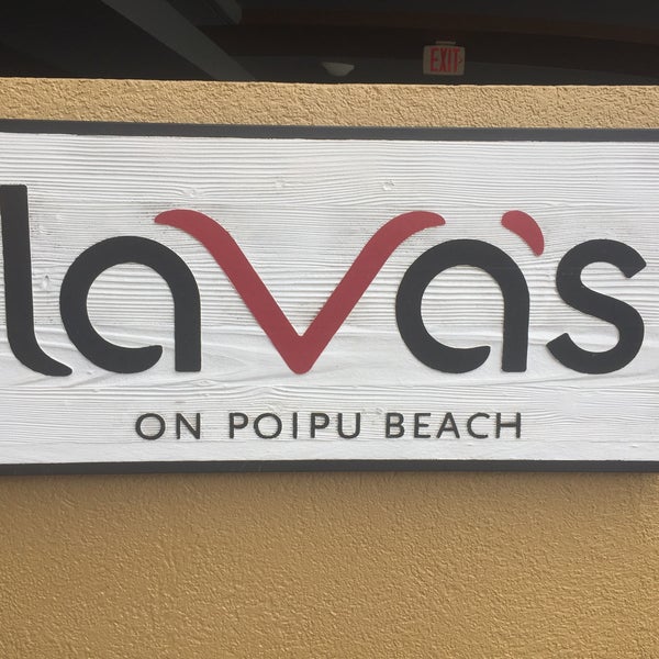 Photo taken at Lava&#39;s on Poipu Beach by Luke on 8/8/2016