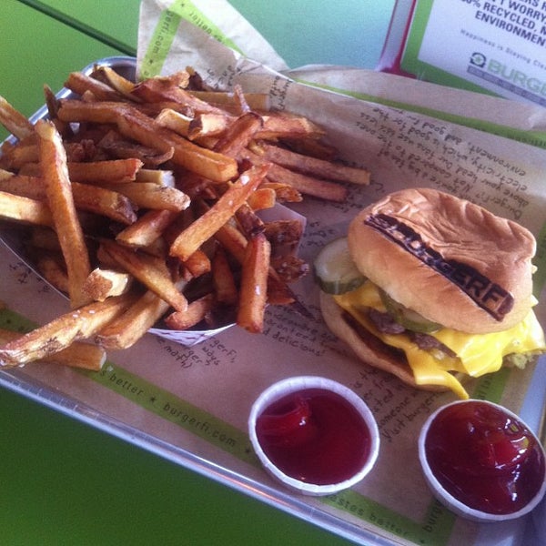 Photo taken at BurgerFi by Jared on 7/2/2013