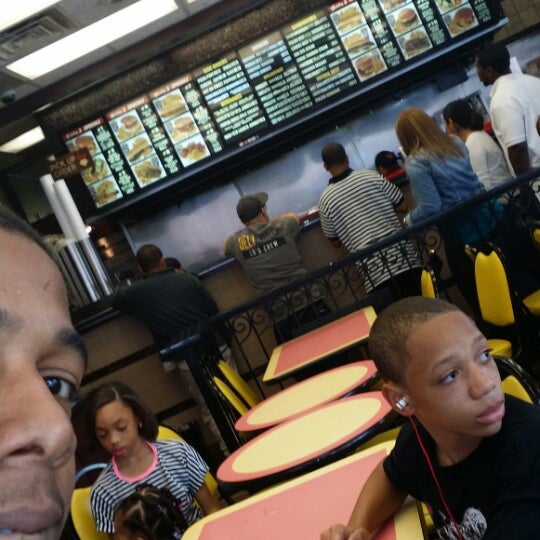 Photo taken at Mr. J&#39;s Dawg &amp; Burger by Thomas E. on 4/25/2014