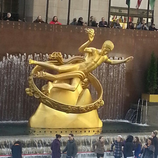 Photo taken at The Rink at Rockefeller Center by Jay B. on 3/9/2013