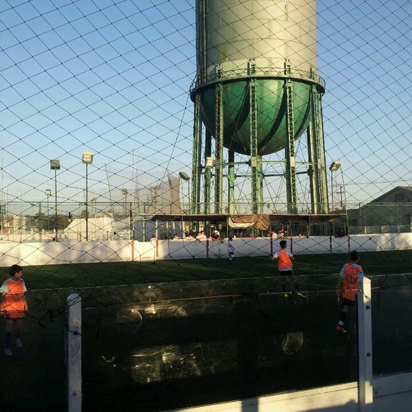 indoor soccer water tower