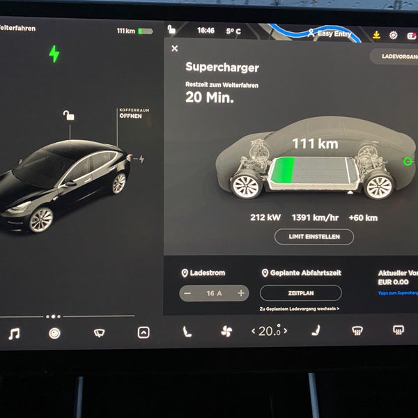 Tesla Supercharger Karlsruhe'de Elektrikli Araç Şarj İstasyonu