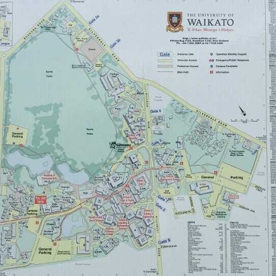 University Of Waikato Map Photos At University Of Waikato - University In Hamilton