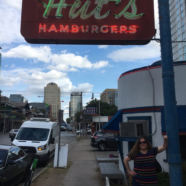 Photo taken at Hut&#39;s Hamburgers by Susan S. on 10/15/2019