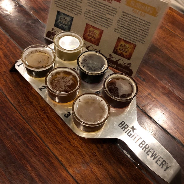Photo taken at Bright Brewery by Daniel A. on 7/28/2019
