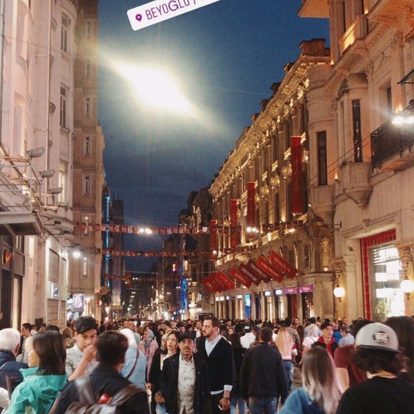 Photo taken at İstiklal Avenue by Merve İ. on 4/28/2019