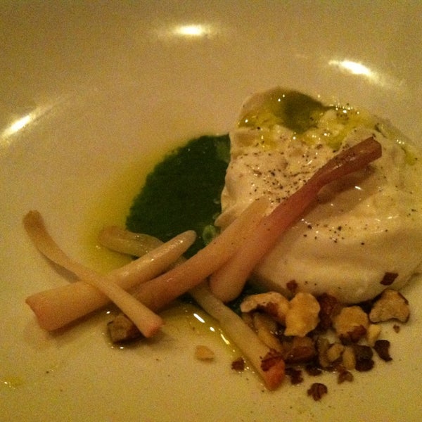 Burrata with pickled ramps