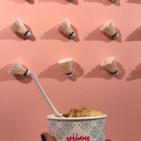 Photo taken at Spooning Cookie Dough Bar by Melis S. on 10/26/2019