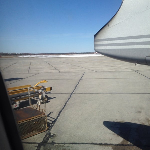 Photo taken at Timmins Victor M. Power Airport (YTS) by Jeezer L. on 4/24/2014