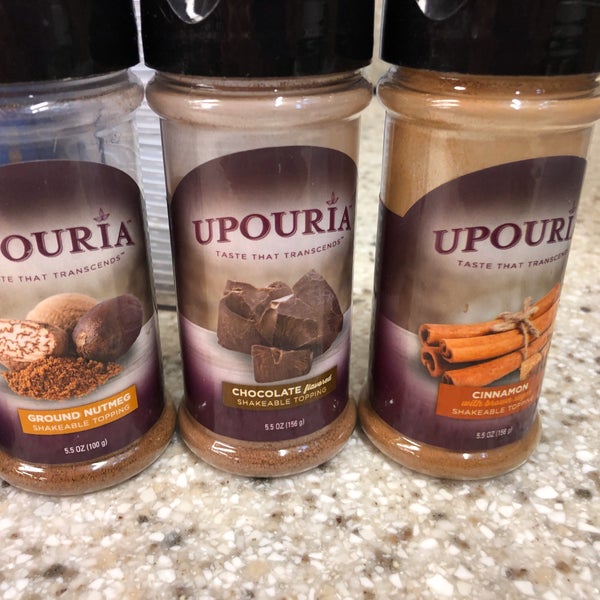 Upouria Chocolate Shakeable Hot Cocoa and Coffee Topping 5.5 Ounce - (Pack  of 2) 