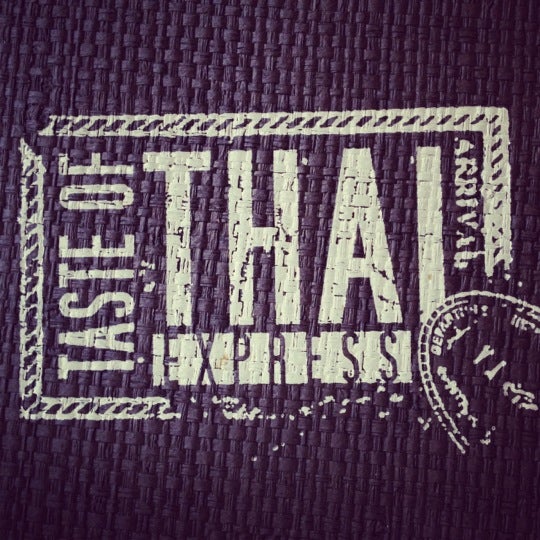 Photo taken at Taste of Thai Express by Dana F. on 9/28/2012