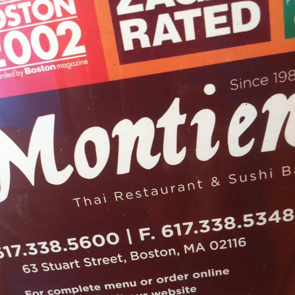 Photo taken at Montien Boston - Thai Restaurant by Hansa E. on 5/20/2013