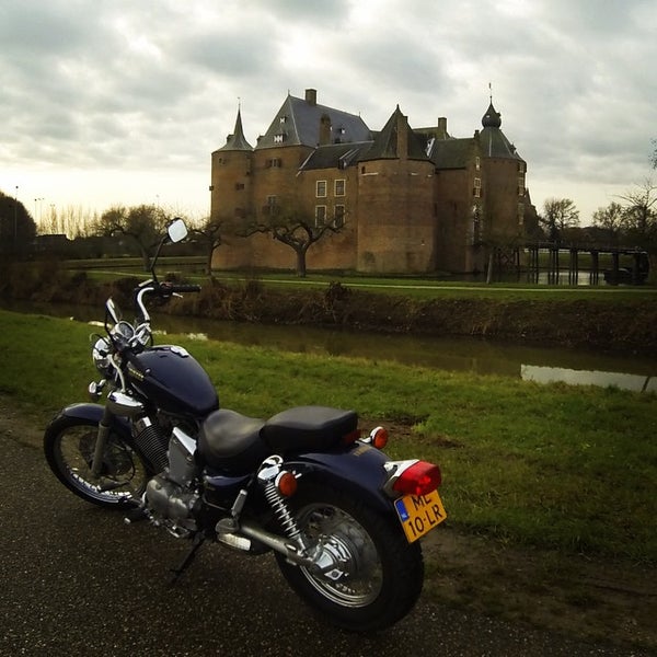 Photo taken at Kasteel Ammersoyen by Andrey P. on 12/26/2014