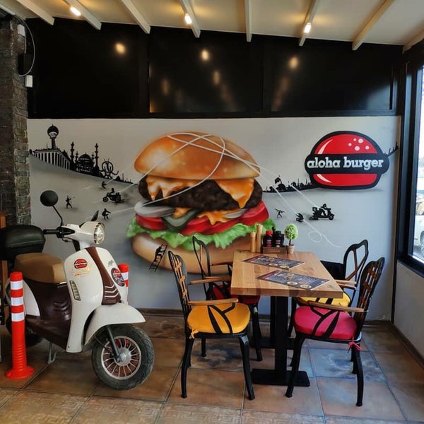 Photo taken at Aloha Burger &amp; Kitchen by F CİHAD D. on 1/23/2019