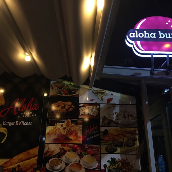 Photo taken at Aloha Burger &amp; Kitchen by F CİHAD D. on 3/25/2017