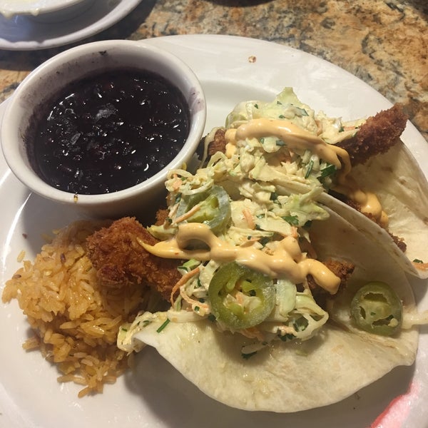 Fried chicken tacos are amazing!!!