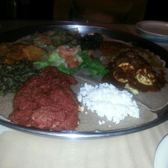 Photo taken at Ethiopian Diamond Restaurant &amp; Bar by Devo on 1/13/2013