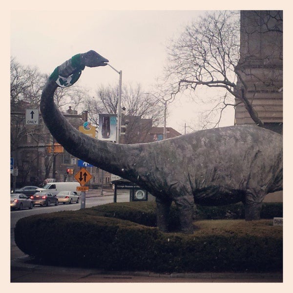 Photo taken at Dippy the Dinosaur (Diplodocus carnegii) by Chris K. on 3/28/2013