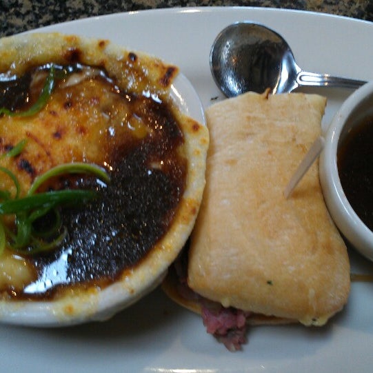 French dip and French onion soup