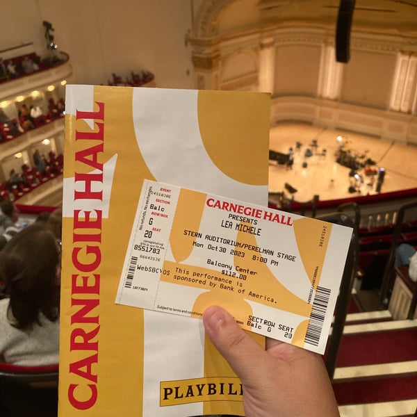 Carnegie Hall Sala Concerti In Theater District
