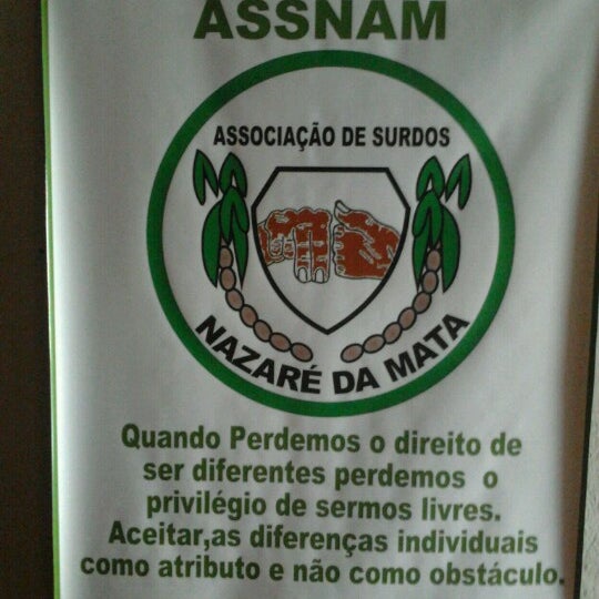 Photo taken at Associação de surdos de Nazaré da Mata(ASSNAM) by Deivid P. on 8/16/2012