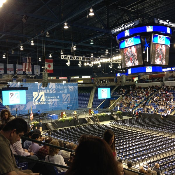 Photo taken at Tsongas Center at UMass Lowell by Christine M. on 5/18/2013
