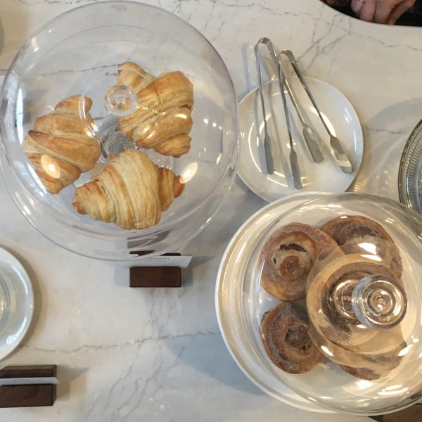 The croissants, morning buns, and biscuits are baked fresh daily. Delicious.