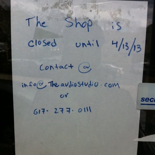 Audio Studio Brookline Village 4 Brington Rd