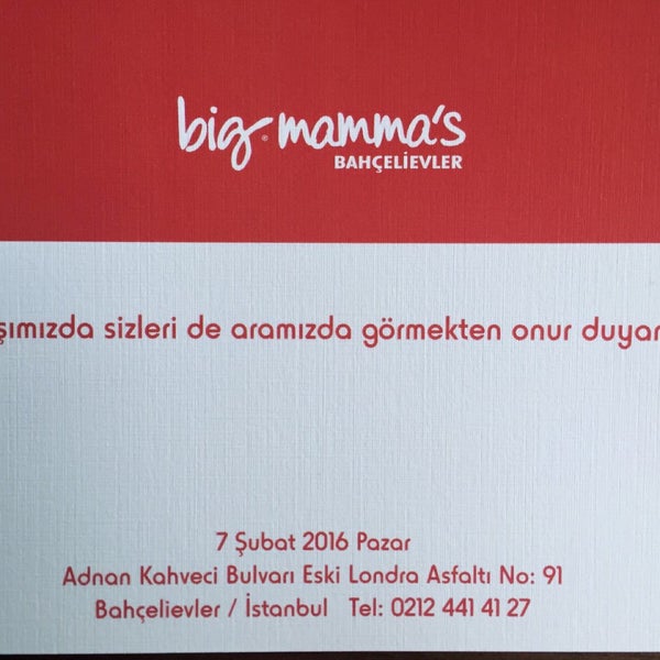 Foto scattata a Big Mamma&#39;s da Sedat il 2/4/2016