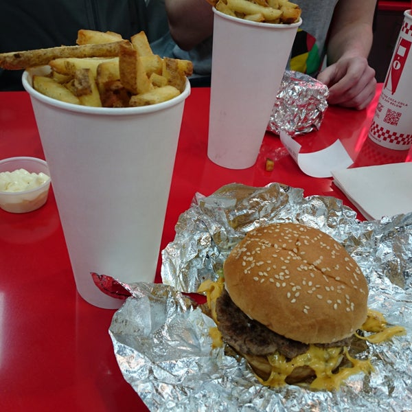 Photo taken at Five Guys by Anna . on 5/10/2019