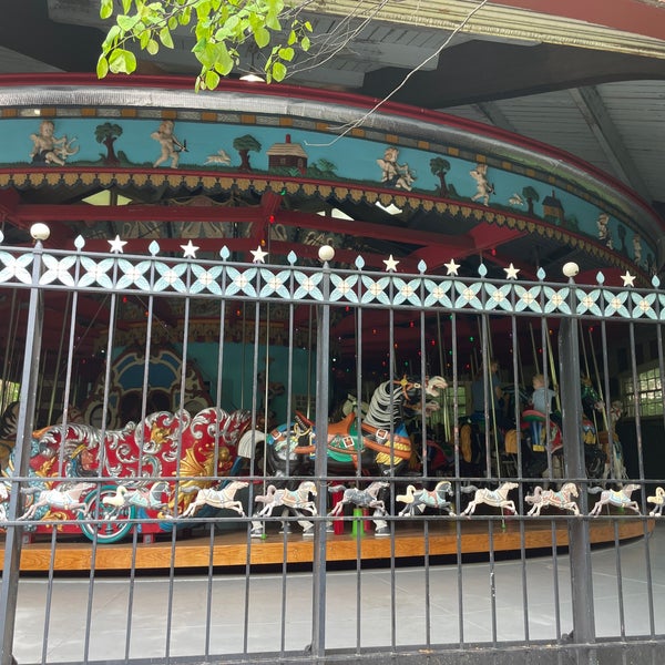 Photo taken at Central Park Carousel by Mari on 5/20/2022