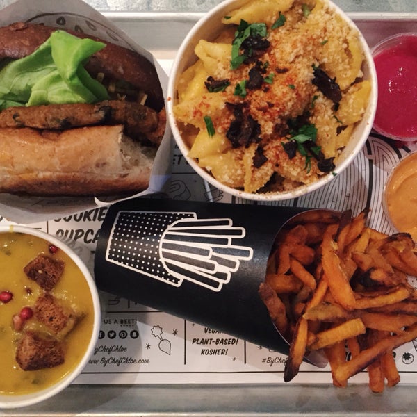 REALLY AMAZING! We got the guac burger, mac & cheese, sweet potato fries, and a special soup: sweet 'n spicy sweet potato kale coconut curry quinoa. I would order all of this a 2nd, 3rd, & 4th time.