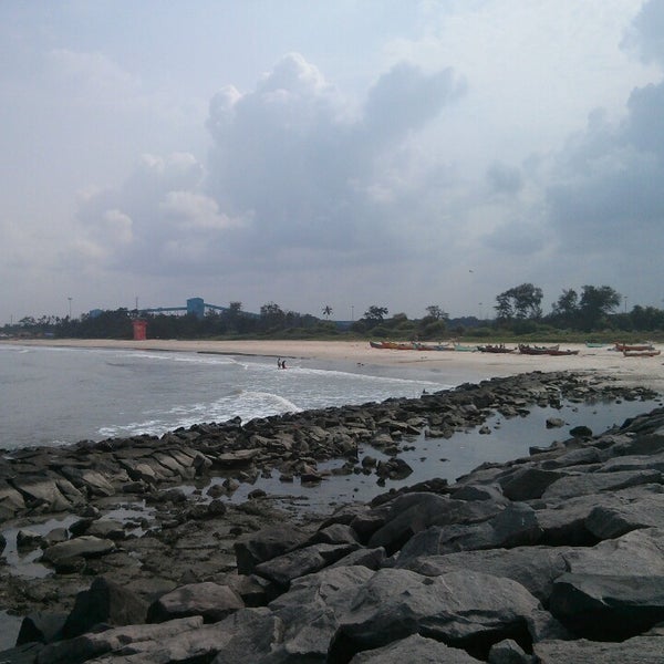 Photo taken at Panambur Beach by rakesh sharma s. on 5/12/2013