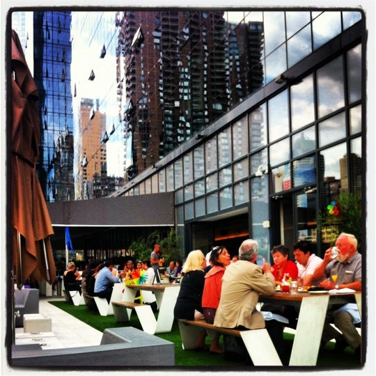 Photo taken at The Terrace at Yotel by Sophia Y. on 9/17/2012