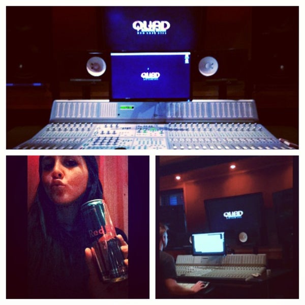 รูปภาพถ่ายที่ Quad Recording Studios โดย Ali K. เมื่อ 7/20/2013