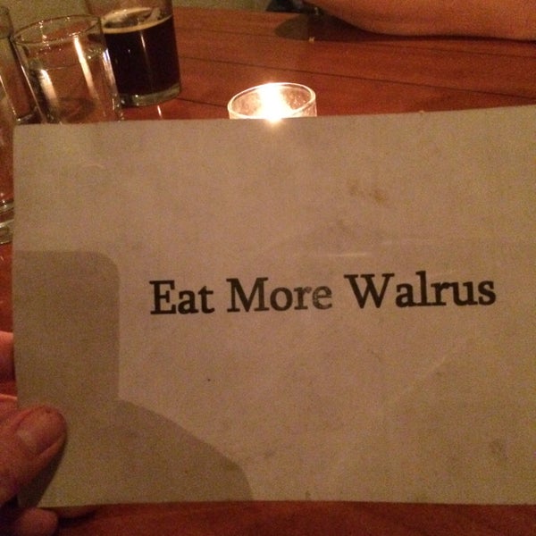 Photo taken at Walrus + Carpenter by Rob R. on 12/28/2014