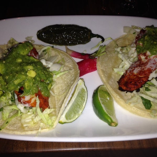 The rock fish tacos are the best.  Fresh fish with a nice bite.