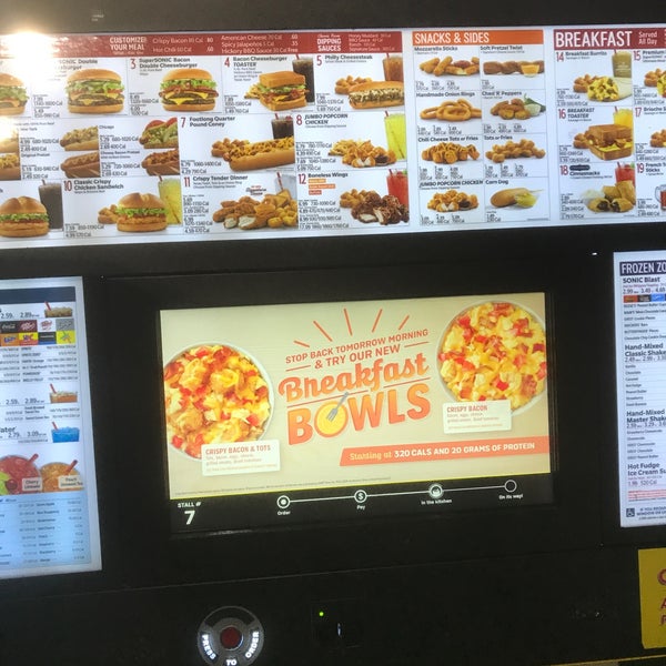 SONIC DRIVE-IN, Warwick - Menu, Prices & Restaurant Reviews