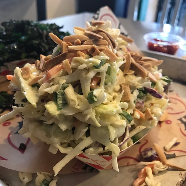 Cole slaw is rich, flavorful and delicious; The side is huge and a great deal at $4! Kind of reminds me of the toppings on a Whopper, in all the best ways.