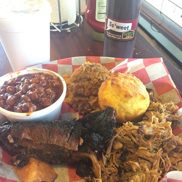 Photo taken at Piggy&#39;s BBQ by Rob W. on 5/23/2015