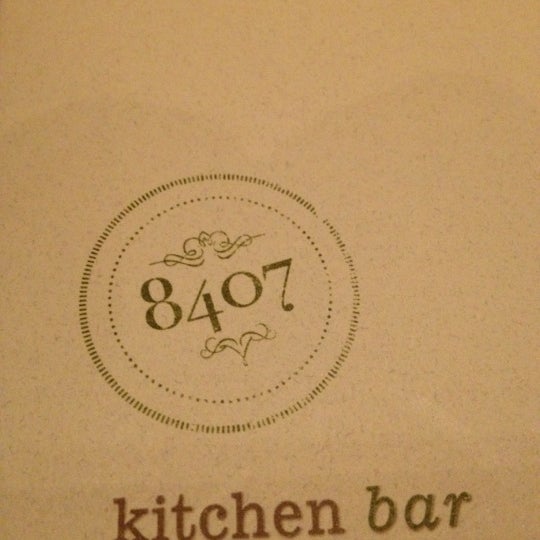 Photo taken at 8407 Kitchen &amp; Bar by HB C. on 9/15/2012