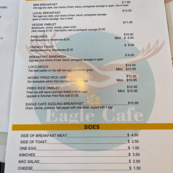 New Eagle Cafe Diner in Honolulu