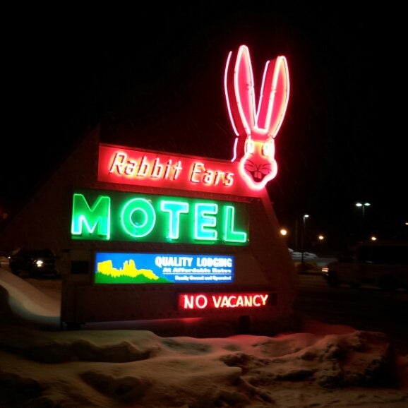 Photo taken at Rabbit Ears Motel by Jason M. on 3/1/2013